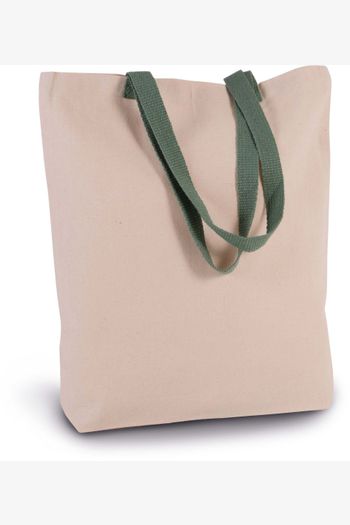 Image produit Sac shopping à soufflet avec poignées contrastées