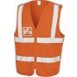 Result Zip I.D safety tabard fluorescent_orange