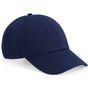 Beechfield Casquette à 6 panneaux en coton biologique oxford_navy