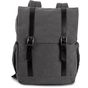 Kimood Sac à dos en toile à rabat washed_dark_grey