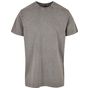 Build Your Brand Acid Washed Round Neck Tee asphalt