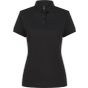 Henbury Ladies' recycled polyester polo shirt black