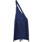 karlowsky Asymmetrical bib apron classic with pocket navy
