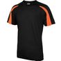 AWDis Just Cool Contrast cool T jet_black/electric_orange