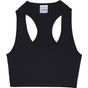 awdis just cool Women's Cool Sports Crop Top jet_black