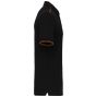 WK Designed To Work Polo Day To Day contrasté manches courtes homme black/orange