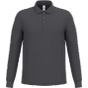 iDeal Basic Brand Polo piqué LSL homme 180 ideal_dark_grey