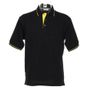 kustom kit Contrast Tipped Piqué black/yellow