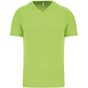 ProAct T-shirt de sport manches courtes col v homme lime