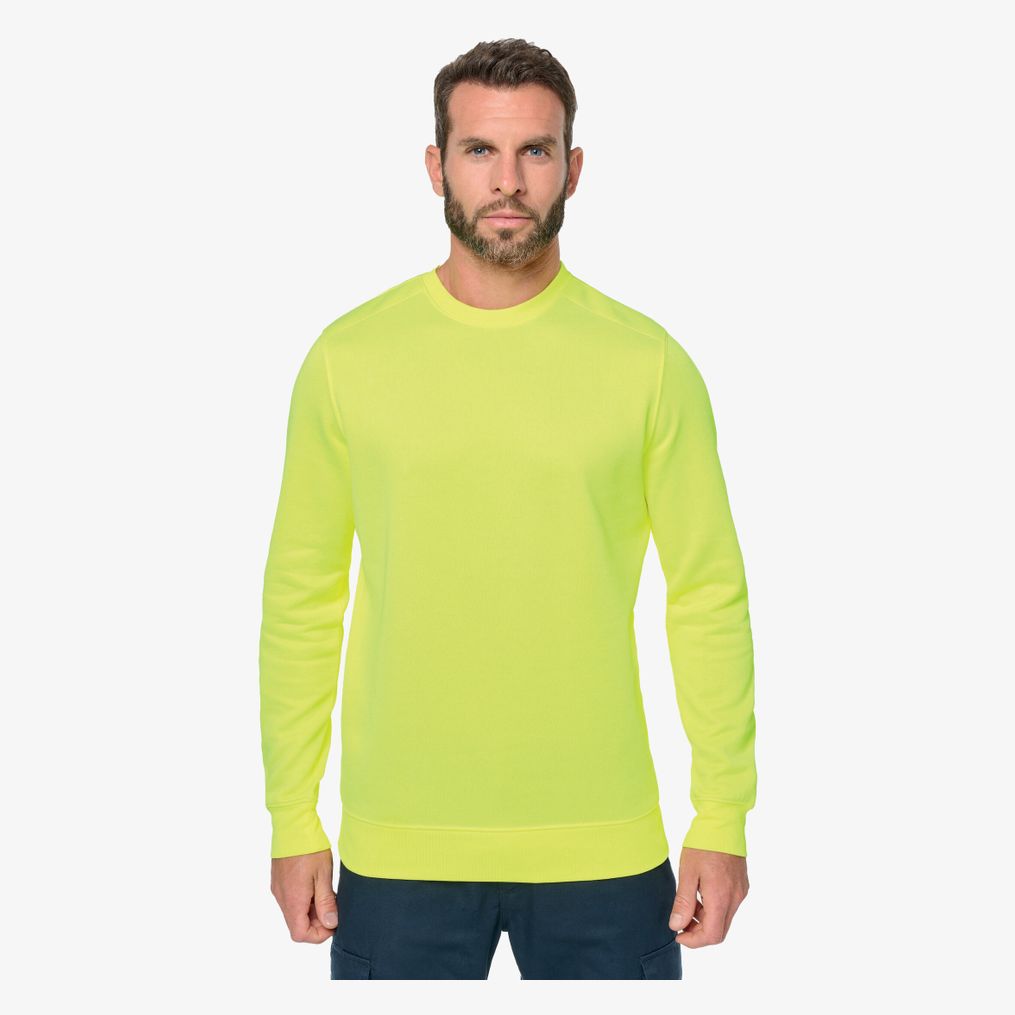 Sweat-shirt unisexe écoresponsable polyester/coton WK-Designed-To-Work