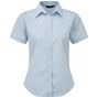 Premier Chemises popeline à manches courtes pour femme light_blue