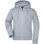 James&Nicholson Ladies' Hooded Jacket grey_heather