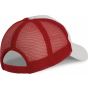 K-up Casquette Trucker - 6 panneaux white/red