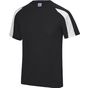 AWDis Just Cool Contrast cool T jet_black/arctic_white