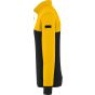 WK Designed To Work Sweat-shirt écoresponsable col zippé unisexe black/yellow