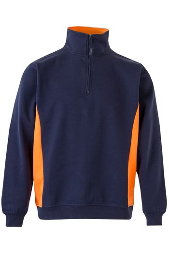 Image produit Sweat bicolore zippé