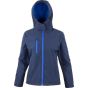 Result Womens TX performance hooded softshell jacket navy/royal