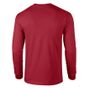 Gildan Adult T-Shirt Ultra-cotton Long Sleeve cardinal red