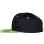 Result Bronx Original Flat Peak Snapback Dual Colour Cap black/lime