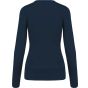 Kariban Pull col V femme navy