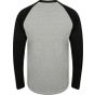 SF Clothing Men´s long sleeved baseball T heather_grey/black