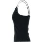 Build Your Brand Ladies Stretch Jersey Short Slim Top Black