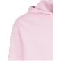 Build Your Brand Fluffy Zip Hoody Soft pink