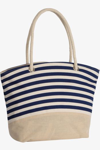 Image produit Sac shopping style marin en toile de jute 