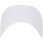 flexfit 5-Panel Premium Curved Visor Snapback Cap white