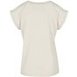 Build Your Brand Ladies Extended Shoulder Tee sand