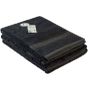 A&R Serviette pour les mains en bambou naturel Black