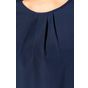 kariban Blouse crêpe manches courtes femme deep_sea_blue