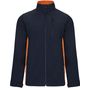 Velilla Blouson softshell bicolore navy/orange