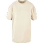 Build Your Brand Ladies Oversized Boyfriend Tee white_sand