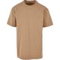 Build Your Brand Acid Washed Heavy Oversize Tee union_beige