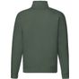 fruit of the loom Premium Zip Neck Raglan Sweat vert_bouteille