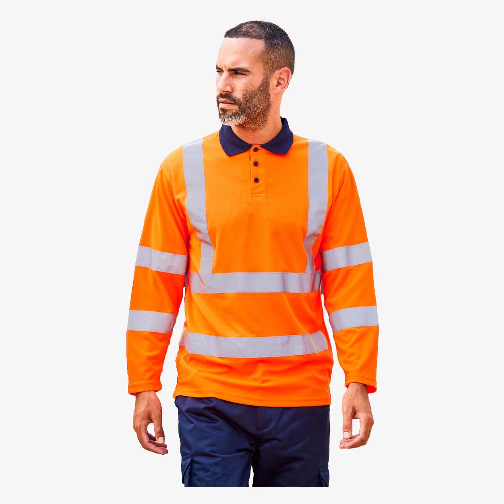 Polo manches longues à visibilité renforcée Pro RTX High Visibility