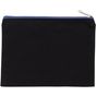 Kimood Pochette en coton canvas - modèle moyen black/royal_blue