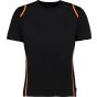 Kustom Kit Cooltex® Contrast Tee Black / Fluorescent orange