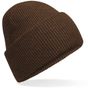 Beechfield Bonnet classique à large revers et pinces invisibles walnut