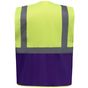 Yoko Gilet multifonction haute visibilité hi_vis_yellow/purple