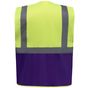 yoko Gilet multifonction haute visibilité hi_vis_yellow/purple