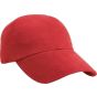 Result Heavy brushed cotton low profile cap red