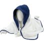 A&R Serviette à capuche pour bébé Babiezz® White / French navy / French navy