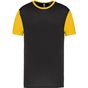 ProAct Maillot manches courtes bicolore enfant black/sporty_yellow