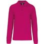 Kariban Polo manches longues homme fuchsia