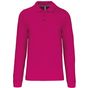 kariban Polo manches longues homme fuchsia