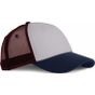 K-up Casquette Trucker - 5 panneaux white/indigo/wine