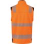 WK Designed To Work Veste softshell de sécurité recyclée avec manches détachables unisexe hi_viz_orange/navy