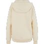 Build Your Brand Ladies Fluffy Zip Hoody White sand